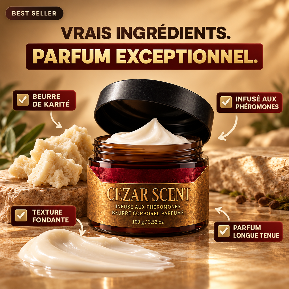 Beurre corporel parfumé CEZAR SCENT