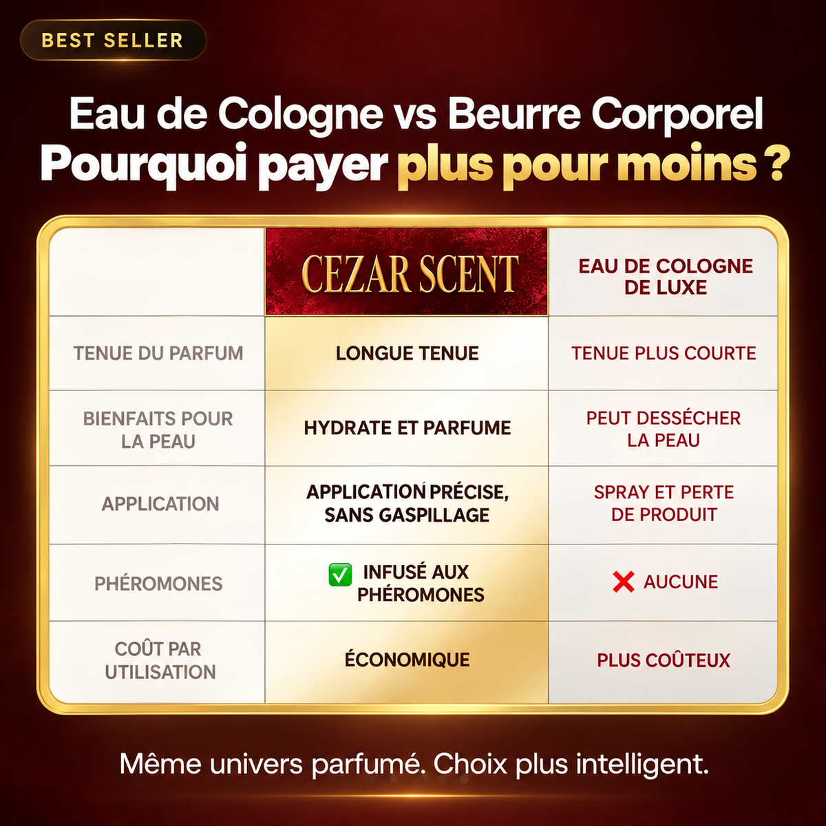 Beurre corporel parfumé CEZAR SCENT