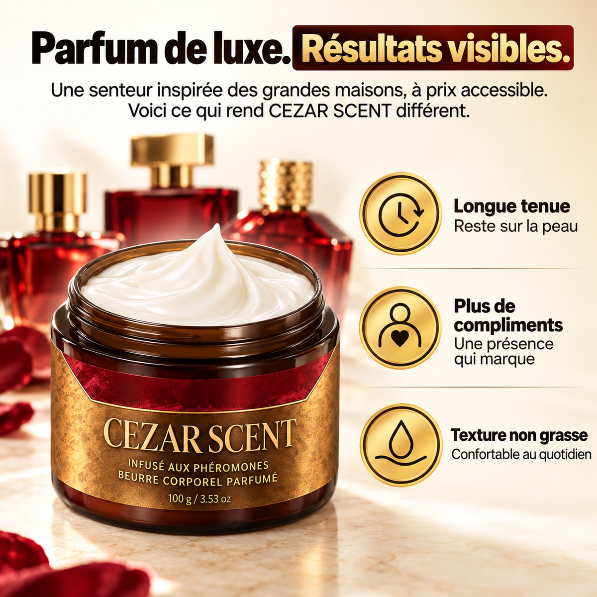 Beurre corporel parfumé CEZAR SCENT